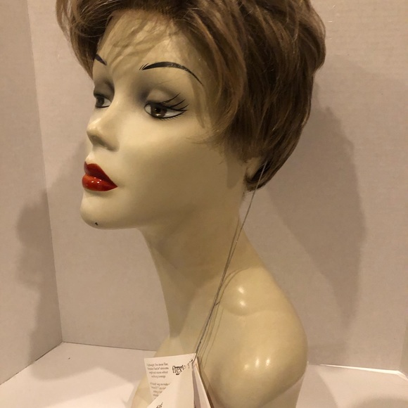 Soft layered boy cut synthetic wig